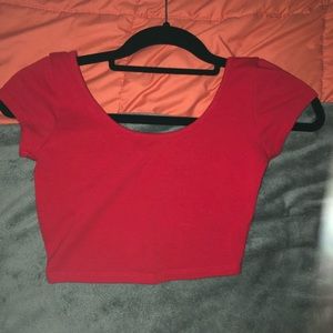 Red Crop Top